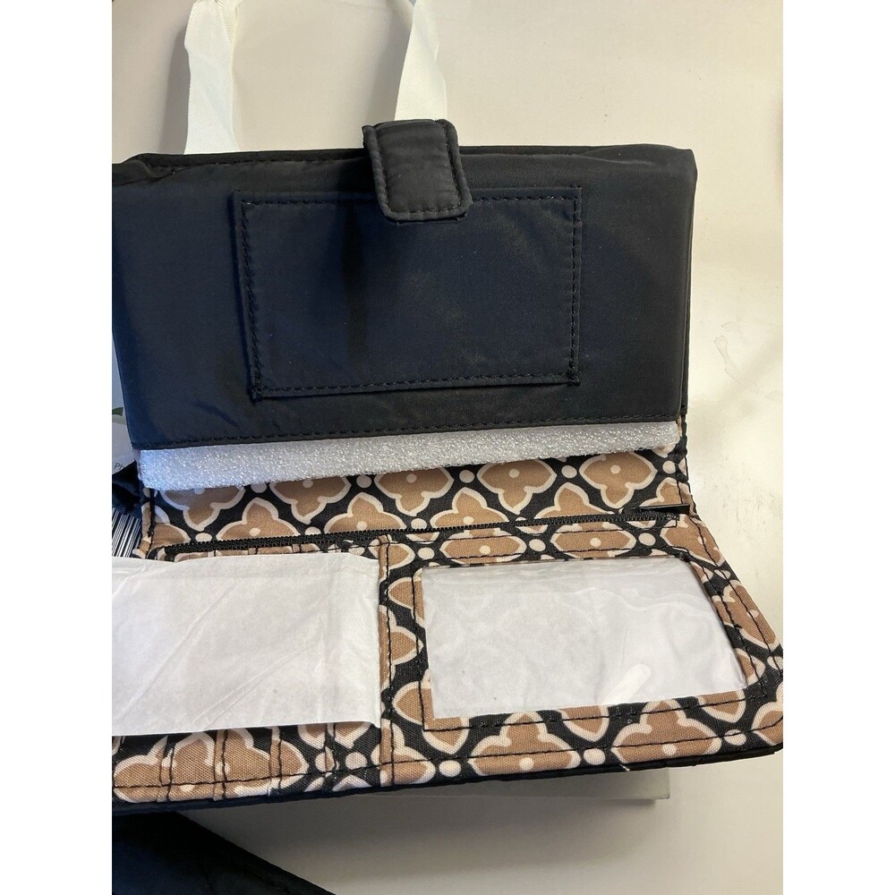 3 Pieces Vera Bradley Moonless Light Black Ultralight Wristlet, ID Case, Strap - Picture 6 of 9
